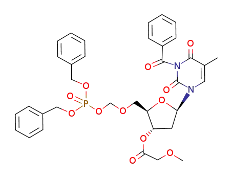 Methoxy-acetic acid (2R,3S,5R)-5-(3-benzoyl-5-methyl-2,4-dioxo-3,4-dihydro-2H-pyrimidin-1-yl)-2-(bis-benzyloxy-phosphoryloxymethoxymethyl)-tetrahydro-furan-3-yl ester