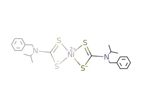 Molecular Structure of 82421-76-9 ([Ni(N,N-benzyl(isopropyl)dithiocarbamato)2])