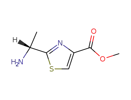 4-Thiazolecarboxylic acid, 2-(1-aminoethyl)-, methyl ester, (R)-