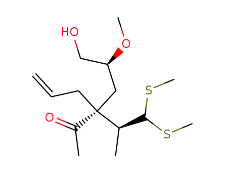 (R)-3-((S)-3-Hydroxy-2-methoxy-propyl)-3-((S)-1-methyl-2,2-bis-methylsulfanyl-ethyl)-hex-5-en-2-one
