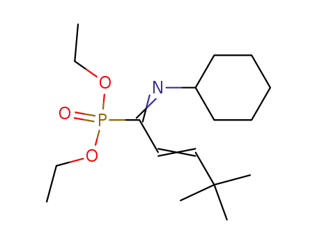 {(Z)-1-[(Z)-Cyclohexylimino]-4,4-dimethyl-pent-2-enyl}-phosphonic acid diethyl ester