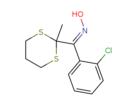 (2-Chloro-phenyl)-(2-methyl-[1,3]dithian-2-yl)-methanone oxime