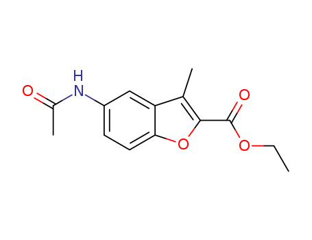 5-acetamido-3-methylbenzofuran-2-carboxylic acid ethyl ester