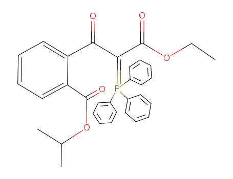 2-[2-Ethoxycarbonyl-2-(triphenyl-λ<sup>5</sup>-phosphanylidene)-acetyl]-benzoic acid isopropyl ester