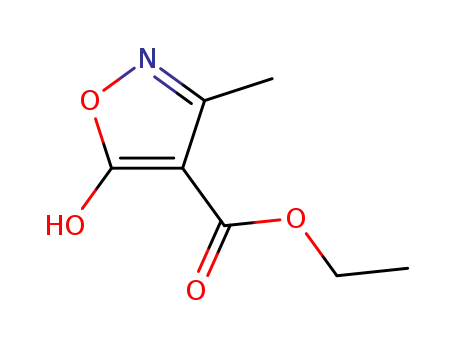 Molecular Structure of 133827-50-6 (ethyl 5-hydroxy-3-methylisoxazole-4-carboxylate)