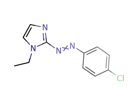 Molecular Structure of 198347-72-7 (1H-Imidazole, 2-[(4-chlorophenyl)azo]-1-ethyl-)
