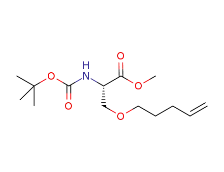 (S)-메틸 2-(tert-부톡시카르보닐아미노)-3-(펜트-4-에닐옥시)프로파노에이트