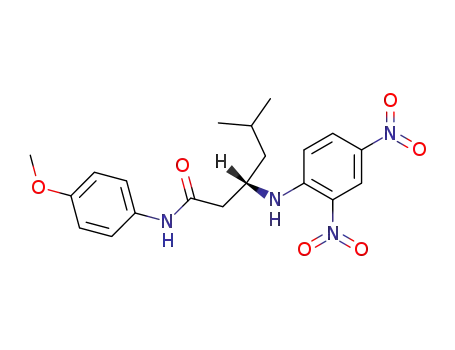(S)-3-(2,4-Dinitro-phenylamino)-5-methyl-hexanoic acid (4-methoxy-phenyl)-amide