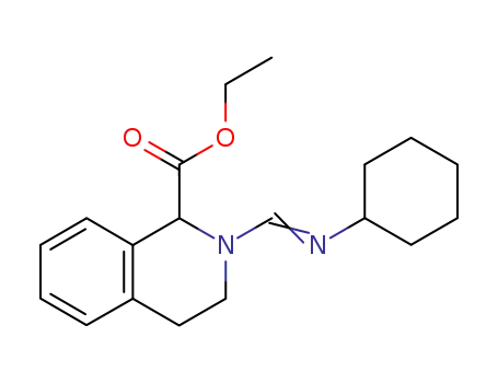 2-[(E)-Cyclohexyliminomethyl]-1,2,3,4-tetrahydro-isoquinoline-1-carboxylic acid ethyl ester