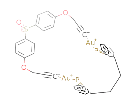 [SO2(4-C6H4OCH2C.ident.CAu)2(μ-Ph2P(CH2)4PPh2)]