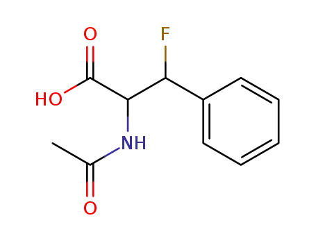 Molecular Structure of 88867-13-4 (erythro-N-Acetyl-3-fluorophenylalanine)