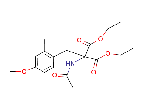 Propanedioic acid, (acetylamino)[(4-methoxy-2-methylphenyl)methyl]-,
diethyl ester