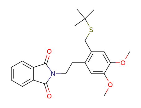 1H-Isoindole-1,3(2H)-dione,
2-[2-[2-[[(1,1-dimethylethyl)thio]methyl]-4,5-dimethoxyphenyl]ethyl]-