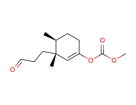 Carbonic acid (3R,4S)-3,4-dimethyl-3-(3-oxo-propyl)-cyclohex-1-enyl ester methyl ester