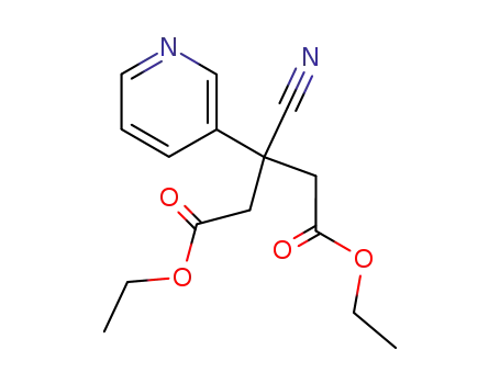 3-cyano-3-(pyridin-3-yl)-pentanedioic acid diethyl ester