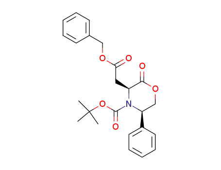 (3S,5R)-3-Benzyloxycarbonylmethyl-2-oxo-5-phenyl-morpholine-4-carboxylic acid tert-butyl ester