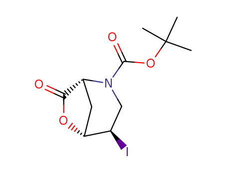 (1R,4R,5R)-4-Iodo-7-oxo-6-oxa-2-aza-bicyclo[3.2.1]octane-2-carboxylic acid tert-butyl ester