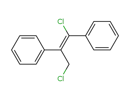 Molecular Structure of 79158-51-3 (Benzene, 1,1'-[1-chloro-2-(chloromethyl)-1,2-ethenediyl]bis-, (E)-)