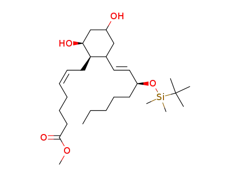 (Z)-7-{(1R,6S)-2-[(E)-(S)-3-(tert-Butyl-dimethyl-silanyloxy)-oct-1-enyl]-4,6-dihydroxy-cyclohexyl}-hept-5-enoic acid methyl ester