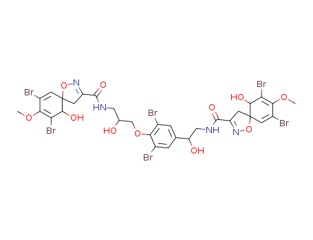 (5S,10R)-7,9-dibromo-N-(3-{2,6-dibromo-4-[2-({[(5S,10R)-7,9-dibromo-10-hydroxy-8-methoxy-1-oxa-2-azaspiro[4.5]deca-2,6,8-trien-3-yl]carbonyl}amino)-1-hydroxyethyl]phenoxy}-2-hydroxypropyl)-10-hydroxy-