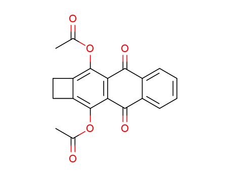 Molecular Structure of 89023-97-2 (Cyclobut[b]anthracene-4,9-dione, 3,10-bis(acetyloxy)-1,2-dihydro-)