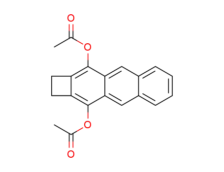 Molecular Structure of 89023-96-1 (Cyclobut[b]anthracene-3,10-diol, 1,2-dihydro-, diacetate)