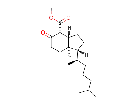 (1R,3aS,4R,7aR)-1-((R)-1,5-Dimethyl-hexyl)-7a-methyl-5-oxo-octahydro-indene-4-carboxylic acid methyl ester