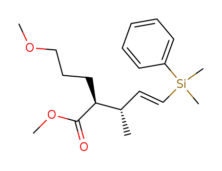 (E)-(2S,3R)-5-(Dimethyl-phenyl-silanyl)-2-(3-methoxy-propyl)-3-methyl-pent-4-enoic acid methyl ester