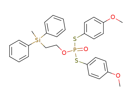 Dithiophosphoric acid S,S'-bis-(4-methoxy-phenyl) ester O-[2-(methyl-diphenyl-silanyl)-ethyl] ester
