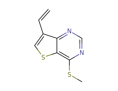 Molecular Structure of 1318132-94-3 (4-(methylthio)-7-vinylthieno[3,2-d]pyrimidine)