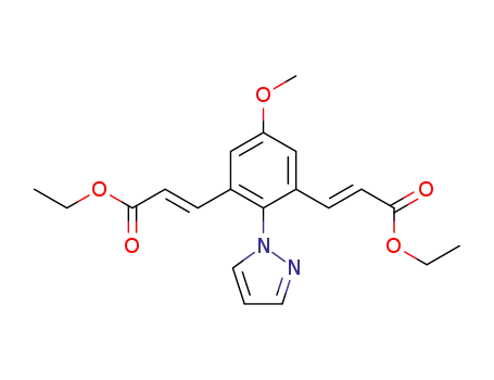 1-{2,6-bis[(E)-2-(ethyloxycarbonyl)ethenyl](p-methoxyphenyl)}-1H-pyrazole