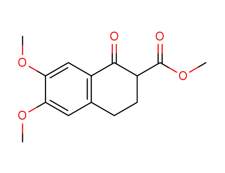 Molecular Structure of 57595-95-6 (methyl 6,7-dimethoxy-1-oxo-1,2,3,4-tetrahydronaphthalene-2-carboxylate)