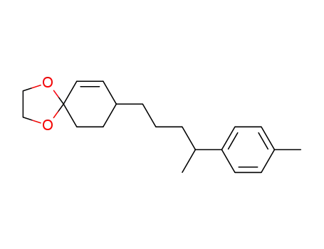 Molecular Structure of 81851-45-8 (1,4-Dioxaspiro[4.5]dec-6-ene, 8-[4-(4-methylphenyl)pentyl]-)