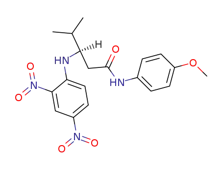 (R)-3-(2,4-Dinitro-phenylamino)-4-methyl-pentanoic acid (4-methoxy-phenyl)-amide