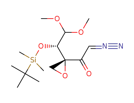 (2R,3S)-4-tert-butyldimethylsilyloxy-1-diazo-3-epoxy-5,5-dimethoxypenta-2-one