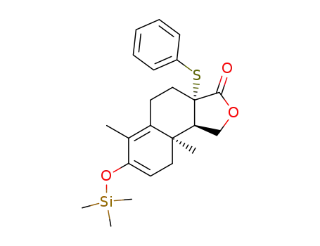 (3aS,9aR,9bR)-6,9a-Dimethyl-3a-phenylsulfanyl-7-trimethylsilanyloxy-3a,4,5,9,9a,9b-hexahydro-1H-naphtho[1,2-c]furan-3-one