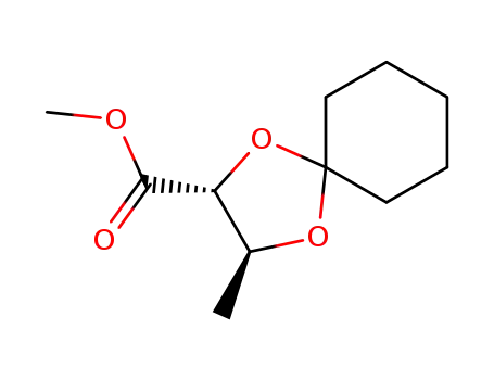 1,4-Dioxaspiro[4.5]decane-2-carboxylic acid, 3-methyl-, methyl ester,
trans-