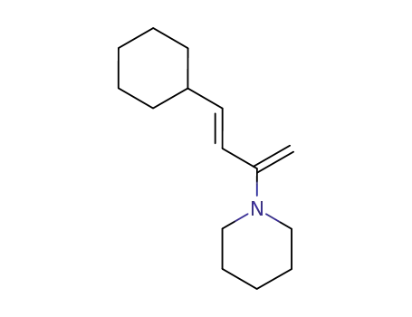 1-((E)-3-Cyclohexyl-1-methylene-allyl)-piperidine