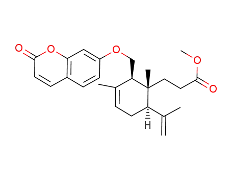 3-[(1R,2R,6R)-6-Isopropenyl-1,3-dimethyl-2-(2-oxo-2H-chromen-7-yloxymethyl)-cyclohex-3-enyl]-propionic acid methyl ester