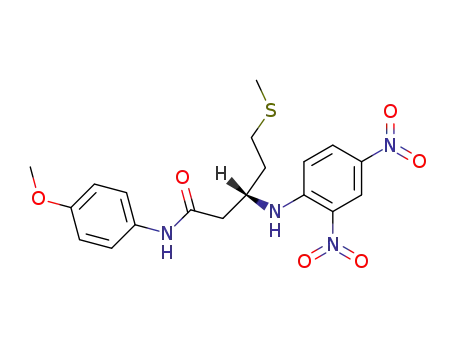 (R)-3-(2,4-Dinitro-phenylamino)-5-methylsulfanyl-pentanoic acid (4-methoxy-phenyl)-amide