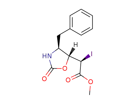 (R)-((4S,5R)-4-Benzyl-2-oxo-oxazolidin-5-yl)-iodo-acetic acid methyl ester