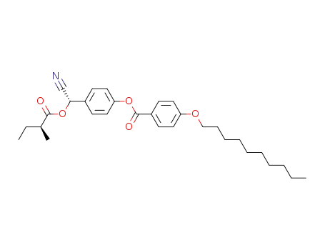4-Decyloxy-benzoic acid 4-[(S)-cyano-((S)-2-methyl-butyryloxy)-methyl]-phenyl ester