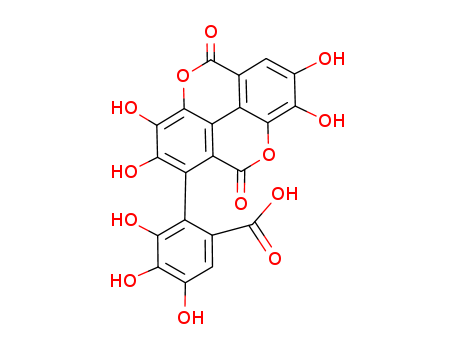 Molecular Structure of 103744-88-3 (Benzoic acid,2-(5,10-dihydro-2,3,7,8-tetrahydroxy-5,10-dioxo[1]benzopyrano[5,4,3-cde][1]benzopyran-1-yl)-3,4,5-trihydroxy-)