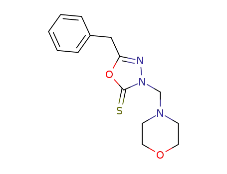 5-benzyl-3-morpholin-4-ylmethyl-3<i>H</i>-[1,3,4]oxadiazole-2-thione