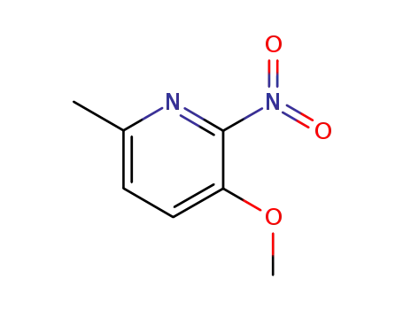 Molecular Structure of 24015-98-3 (3-Methoxy-2-Nitro-6-Picoline)