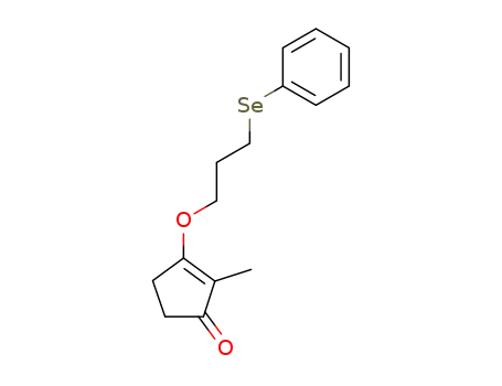 Molecular Structure of 118824-29-6 (3-(3-phenylselenopropanoxy)-2-methylcyclopent-2-en-1-one)