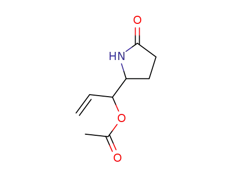 Acetic acid 1-(5-oxo-pyrrolidin-2-yl)-allyl ester