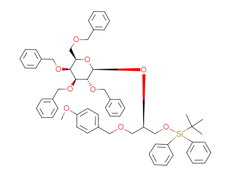 <(R)-1-(tert-Butyl-diphenyl-silyloxy-methyl)-2-(4-methoxy-benzyloxy)-ethyl> <tetra-O-benzyl-β-D-galactopyranoside>