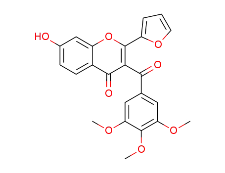 2-Furan-2-yl-7-hydroxy-3-(3,4,5-trimethoxy-benzoyl)-chromen-4-one