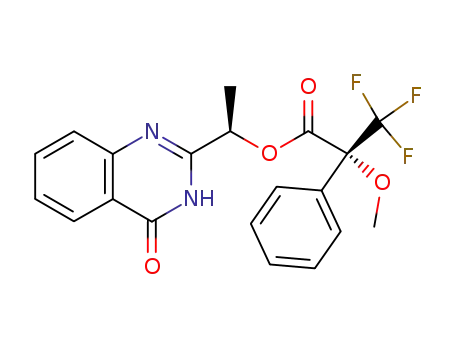 (R)-3,3,3-Trifluoro-2-methoxy-2-phenyl-propionic acid (R)-1-(4-oxo-3,4-dihydro-quinazolin-2-yl)-ethyl ester